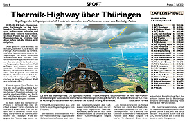 Thermik-Highway über Thüringen